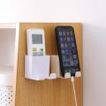 Wall Hanging Remote Controller Mobile Phone Bracket Storage Box No Hole Switch D. 