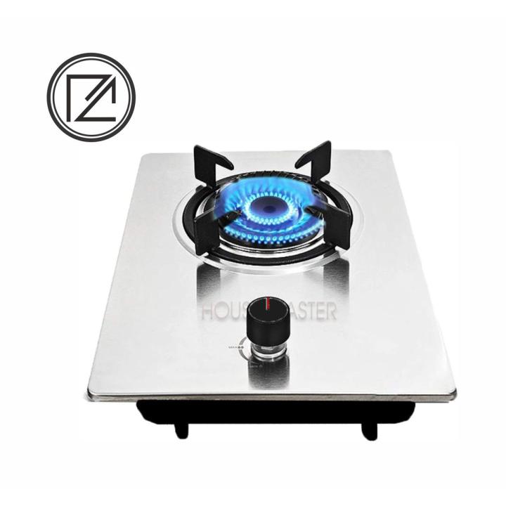 HM Built-in Single Burner Hob 1BSS - Stainless Steel - Counter Top - Auto ignition - Gas Stove