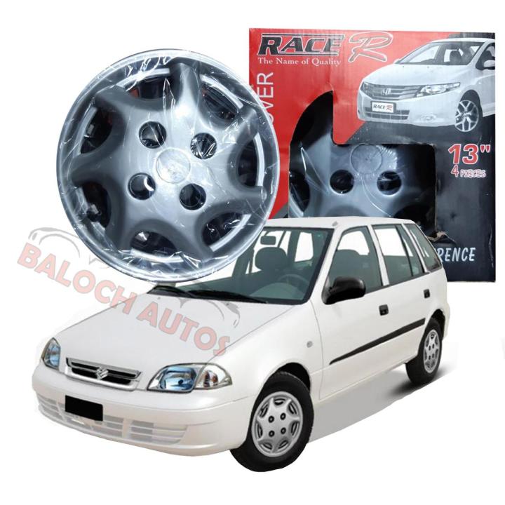 Suzuki Cultus Old Racer Wheel Covers - Wheel Caps 13'' - 4 Piece set