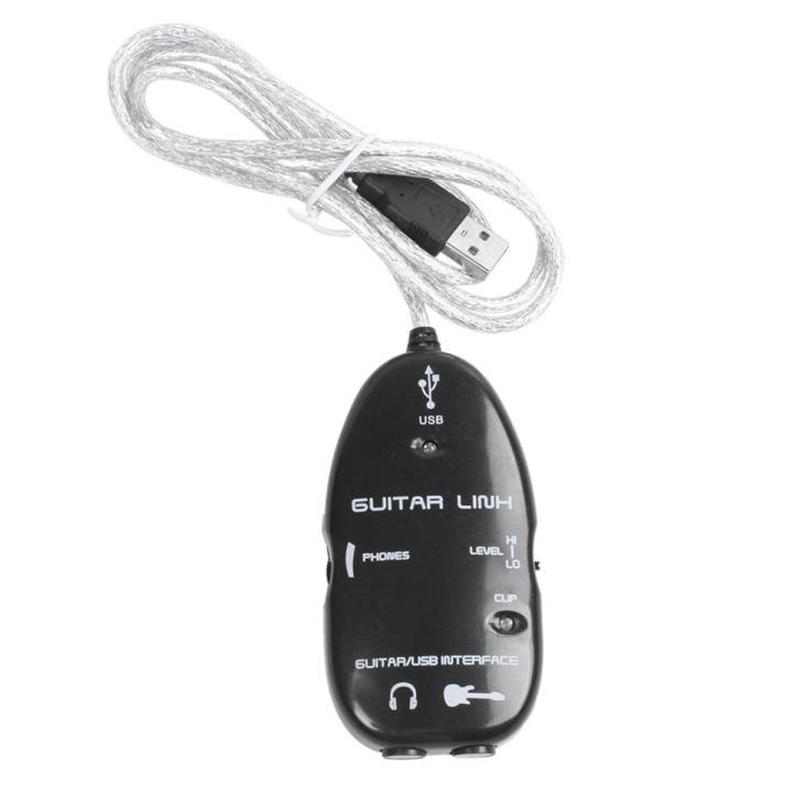 Guitar to USB Interface Link Cable Adapter MAC/PC Recording CD Studio