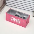 Multi-Function Ornaments :30 Shipping Container Pen Holder Creative Desktop Stationery Storage Box Decorative Business Card Organizer Model Box Gift. 