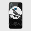 vivo Y12 Cover - SkinLee HQ Infinity Glass Case (Soft) - Rendering Black Bird - SKINLEE-559-1-760-329. 