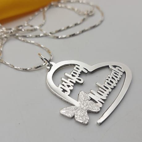 Name Locket Price Customised Name Necklace 925 Silver Chandi