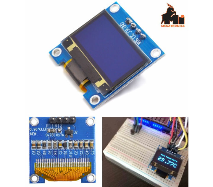 9mm Arduino Led Screen 0.96 inch 128X64 IIC i2c OLED LCD LED Display screen For Arduino | Daraz.pk