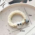 1/2pcs Cartoon Black White Cat Hair Bands Children Elastic Ponytail Holder Rubber Bands Women Hairband Headwear. 