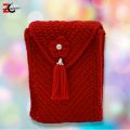 crochet mobile pouch / phone cover / crochet Handmade mobile phone cover/ woolen pouch / handmade crochet pouch, Cover, Cell Bag, Phone Pouch,. 