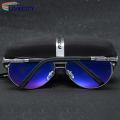 Glasses Glare Resistance Metal Frame Polarized Men Sunglasses. 