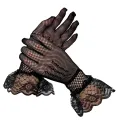 Fishnet Lace Hollow Elasticity Hand Gloves Fashionable Women Gloves Stylish Women's Gloves Fishnet, Lace, Fingerless & More for Every Occasion!. 