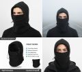 Neck Warmer Motorcycle Helmet Cap - Men's and Women's Winter Windproof Cap Thick Double Warm Face Cover Cap - Thermal Fleece Balaclava Hood Skiing Cycling Motorcycle Full Face Mask (Black). 