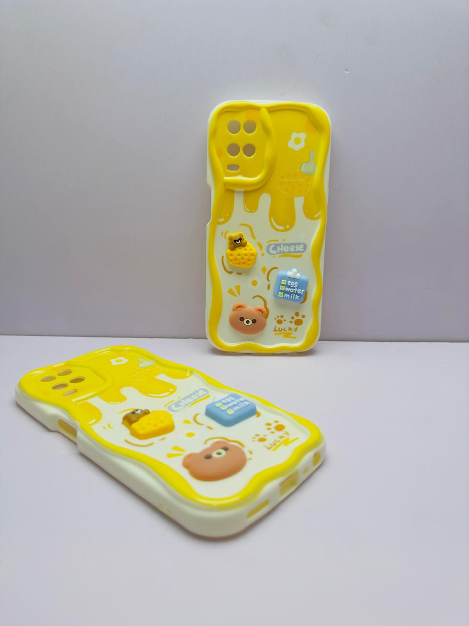 Lahore Mobile Case for Oppo A54 Back Cover Colorful Wavy Phone Cases - Luxerey Back Cover - Creative Lovely 3D Doll -Girls Back Cover 5