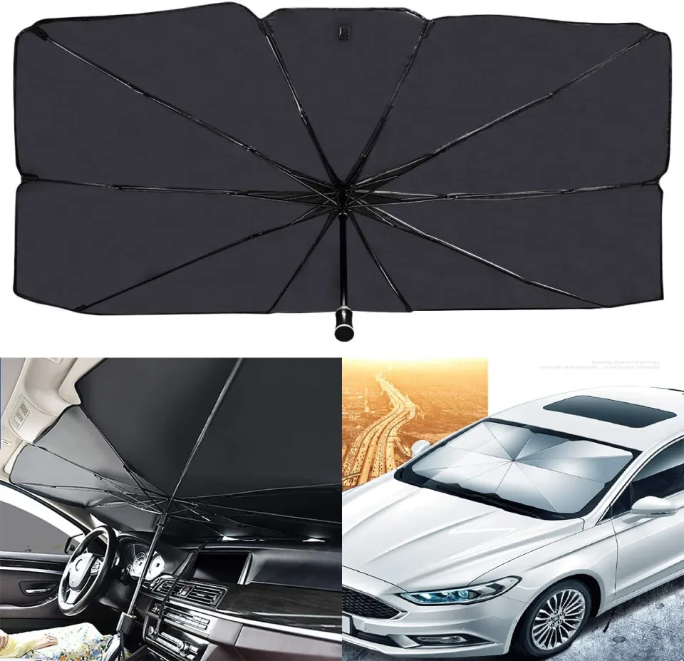 Car Umbrella Sun Shade Cover for Windshield UV Reflecting Foldable Front Car Sunshade Umbrella Daraz.pk