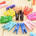 Pack of 50pcs Multicolour Wooden Pegs for Arts and Crafts Wood Clothespin Clips 50PCS Color Note Pegs Mixed For Photo Paper Clothes. 