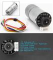25GA370 DC gear motor with encoder high power. 