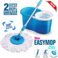 Spin Mop - Easy Spin Magic Mop Set [Plastic Strainer] - 360 Degree Microfiber Mop Head Home Clean Tools Microfiber in pakistan. 