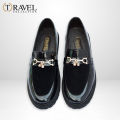 Travel Collection - Chunky Loafers Shoes - Best Quality Formal shoes for men - Black Color. 