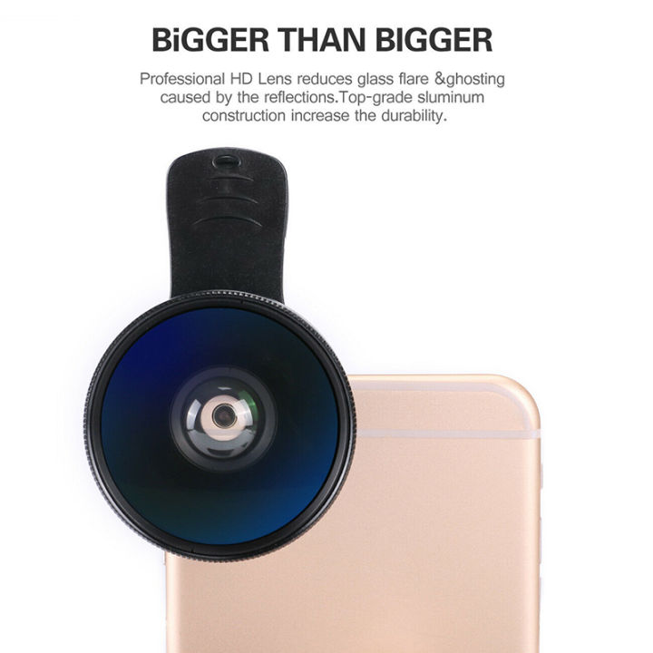 Super Wide Angle 0.45X and 15X Macro Lens Clip-on For iphone Camera Universal