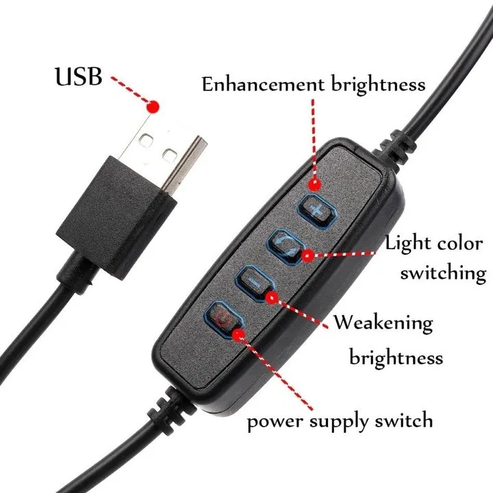 26cm%20/%2010%20inch%20Rightlight%20-%203%20Color%20Modes%20Usb%20Powered%20+%207%20FT%20Stand%20For%20Ringlight%20-%20Image%204