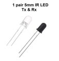 5mm IR Transmitter and Receiver LED Tx Rx Pair Photodiode. 