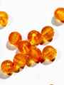 Orange 5mm Round Faceted Acrylic Beads for DIY Crafts - Pack of 30gms - Ideal for DIY Jewelry Making, Jewelry, and Dress Accessories.. 