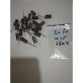 20 Pcs Aluminum Electrolytic Capacitors 10uF 250V Capacitor. 