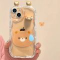cover For Xiaomi Redmi Note 12 4G 10 11 12S 10S 11S 10T 11T 8 9 POCO M3 M4 Pro Plus 5G Casing Curly Wave Frame Cute 3D Panda Ears Ugly Frog Eyes Doll Soft Silicone Back Cover Cartoon Cute Shockproof Luxury TPU Full Protection INS. 