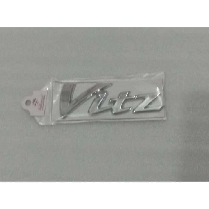 Toyota VITZ Full Tape Digi Logo Monogram Chrome Emblem