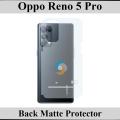 Oppo Reno 5 Pro Back Matte Protector Soft Skin Sheet Soft Film Protector For Oppo Reno 5 Pro. 