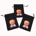 BOSS BABY THEME GIFT BAGS - PACK OF 5 JUTE BAGS - BOSS BABY JUTE BAGS. 
