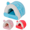 Hamster Bed Hand Washable Super Soft Pet Accessories Winter Small Animal Cushion Nest for Rodent. 
