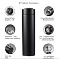 Smart LED Temperature Display Water Bottle 500ML | Stainless Steel Vacuum Insulated Thermos Flask | Hot & Cold Beverage Bottle | Intelligent Coffee Thermal Mug For Gym, School, Sports And Everyday Use. 