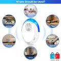 Pack of 4 Ultrasonic High Frequency Indoor Mosquito Repellent. 
