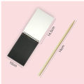 SP Dealz  Small Size Kid's Scratch Book 10-Pages Colorful Scratch Paper Note, DIY Art Book with Wooden Stylus Scratching Tool for Kids, Girls, Boys Birthday Gifts (10cm x 14cm). 