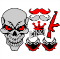 Skull  sticker for BIKE (NEW TRANDING). 
