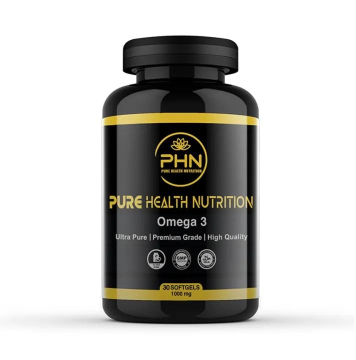 Omega 3 Fish Oil  (30 Capsules) by Pure Health Nutrition