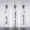 Olive Oil and Vinegar Bottle Labels Decal Sticker Kitchen Resturant Vinyl Home Decor. 