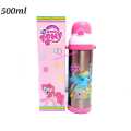 Disney My Little Pony Girls Favorite Character Stainless Steel Water Bottle, Insulated, Vacuum Flask with Straw 500ml for Girls. 
