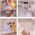 LED Night Light USB Rainbow Light Romantic Ins Heart Night Light Bedroom Sleep Light. 