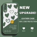 AMORVOR for Samsung Galaxy A70 A70S Back Cover INS Style Heart PU Leather Case Soft Silicone Edge Phone Cases. 