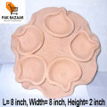 Clay Pot Diya Plate (Oil Lamp) - Home Decor - Festival| Clay Crockery Pots | Earthen Crockery Pots | Terracotta Crockery Pots. 