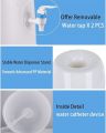 Water Dispenser With Tap, Countertop Mini Drinking Holder Water Bottle Dispensers Stand For Kitchen Home Office,White. 