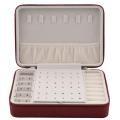Korean Style Jewelry Box Organizer Display Storage Leather Large Big Mirror Multi-Function Necklace Earring Ring Box for Jewelry. 