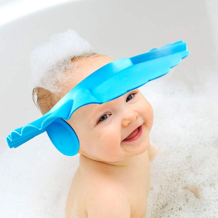 Baby Shower Cap-Adjustable Hair Wash Hat for kids-Safe Children Kids Shampoo Shield Bath