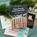 Ticket Calendar with Quotes Tasks 24pcs Diy Advent Calendar with Quotes Tasks for Mindful Christmas Countdown Warm Gift for Mindful Advent Calendar. 