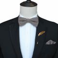 JEMYGINS Fashion Vintage Wool Bow Ties For Men Cravats Cashmere Self Bowtie Pocket Square pin Set For Wedding Party Show Tie. 
