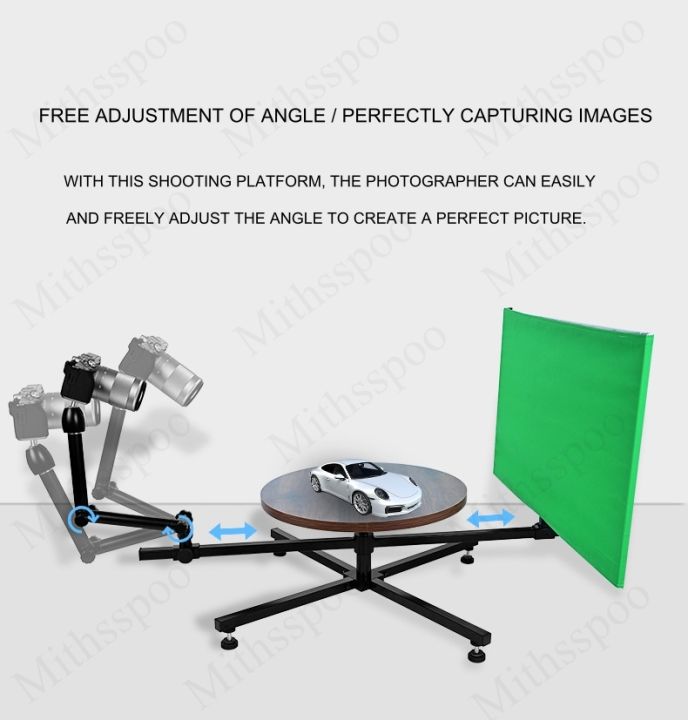 360° Surround Shooting Table Panoramic Rotation Video Stand ...