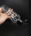 Empty Plastic Push Bottle 225ml Transparent / Press Empty Bottles for Hair Oil / Lotion Bottles Empty Push Bottles / Flip Top Bottle. 