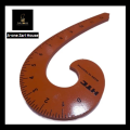 Wooden French Curve - shape scale for Sholder,Gol gala , neckline, armhole, sleeve caps, pocket cutting designers -Tailoring Scale for Measuring in high quality.. 