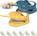 2 in 1 Dumpling Samosa Maker Ghughra Momos Makers Machine, Dumpling Skin Press Mould for Momos Making,Dumpling Maker Mould Machine, Dumpling Making Tool with Dumpling Puri Maker - 1 Piece - ZT. 