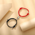 Matching Magnetic Bracelets for Couples – Adjustable Hold Hands Relationship Set. 