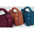 crochet bag. 